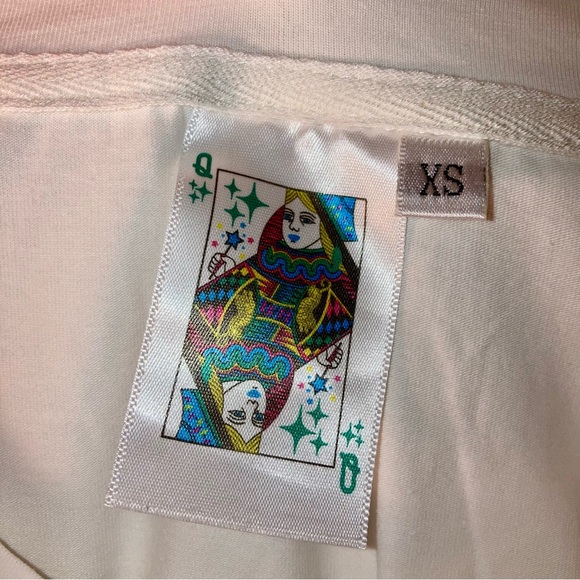 QUEEN OF SPARKLES Orange White Sequins Western Fringe Cowboy Boots Cowgirl Shirt - Picture 15 of 17